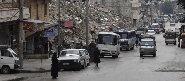 الحياة بعد الحرب، حي صلاح الدين، حلب، سوريا - سبوتنيك عربي