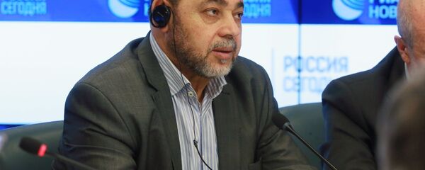 عضو المكتب السياسي لحركة حماس، موسى أبو مرزوق، خلال حوار فلسطيني فلسطيني في موسكو، 13 فبراير/ شباط 2019 - سبوتنيك عربي