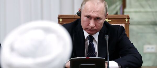 الرئيس الروسي فلاديمير بوتين ونظيره الإيراني حسن روحاني في لقاء سوتشي، روسيا 14 فبراير/ شباط 2019 - سبوتنيك عربي