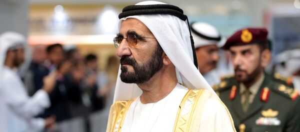 أمير دبي الشيخ محمد بن راشد آل مكتوم - انطلاق فعاليات الملتقى والمؤتمر العالمي للصناعات الدفاعية - معرض آيدكس 2019 في أبو ظبي، الإمارات 17 فبراير/ شباط 2019 - سبوتنيك عربي