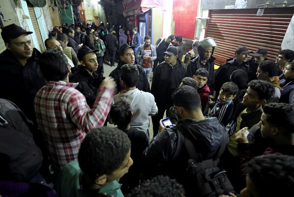 موقع الحادث الإرهابي بمنطقة الدرب الأحمر خلف الجامع الأزهر  - سبوتنيك عربي