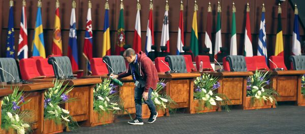 التحضيرات لانطلاق القمة العربية الأوروبية الأولى، المنعقدة في مدينة شرم الشيخ المصرية، 24 فبراير/شباط 2019 - سبوتنيك عربي