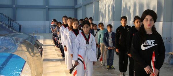 نادي الفتاة التابع لوزارة الشباب والرياضة الاتحادية في مركز محتفظة نينوي، العراق - سبوتنيك عربي