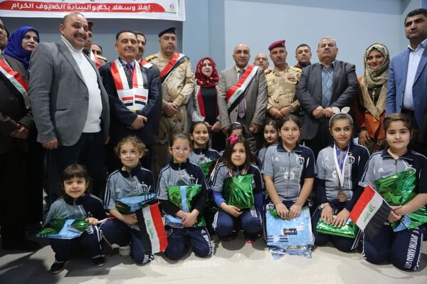 نادي الفتاة التابع لوزارة الشباب والرياضة الاتحادية في مركز محتفظة نينوي، العراق - سبوتنيك عربي