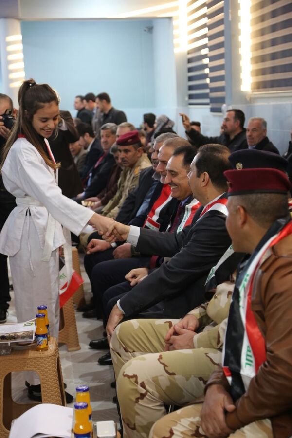 نادي الفتاة التابع لوزارة الشباب والرياضة الاتحادية في مركز محتفظة نينوي، العراق - سبوتنيك عربي