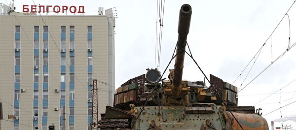 وصول القطار الانتصار السوري (سيرييسكي بيريلوم) في بيلغورود الروسية - سبوتنيك عربي