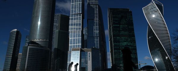 ناطحات سحاب المجمع الاقتصادي موسكفا سيتي (موسكو سيتي) وسط العاصمة الروسية موسكو - سبوتنيك عربي