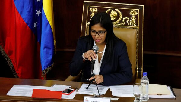 نائبة الرئيس الفنزويلي ديلسي رودريغيز - سبوتنيك عربي