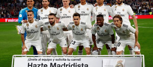 فريق نادي ريال مدريد، مباراة النهائي برشلونة وريال مدريد، 27 فبراير/ شباط 2019 - سبوتنيك عربي