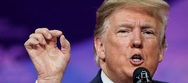 ترامب أمام مؤتمر لناشطين من اليمين المحافظ في اوكسون هيل بولاية ماريلاند - سبوتنيك عربي