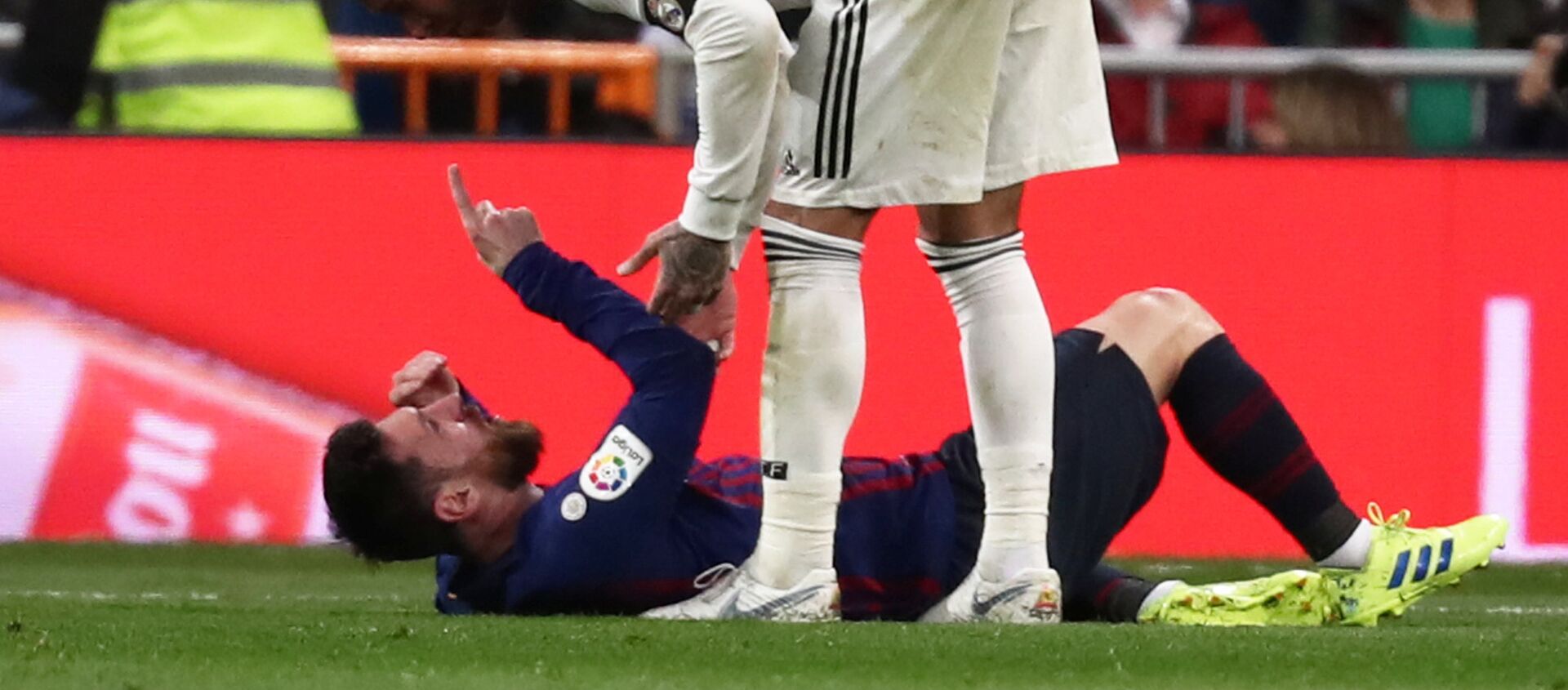 كلاسيكو الأرض بين ريال مدريد مع برشلونة صدام سيرجيو راموس مع ليونيل ميسي - سبوتنيك عربي, 1920, 02.06.2021