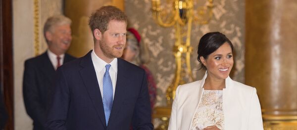 ميغان ماركل والأمير هاري في حفل الذكرى الـ 50 لتنصيب الأمير تشارلز أميرا لويلز في المملكة المتحدة، 5 مارس/آذار 2019 - سبوتنيك عربي