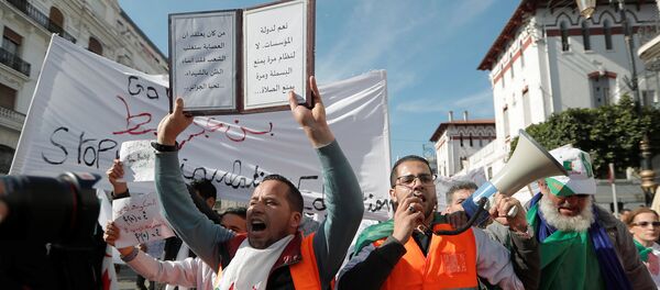 مظاهرات معلمي الجزائر - سبوتنيك عربي