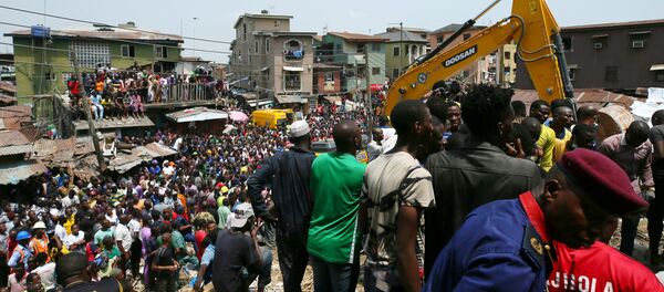انهيار مبنى في نيجيريا - سبوتنيك عربي