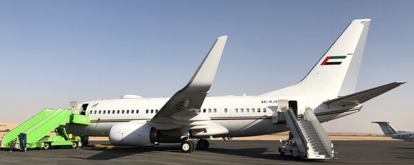 طائرة إماراتية في معرض السعودية الدولي الأول للطيران - سبوتنيك عربي