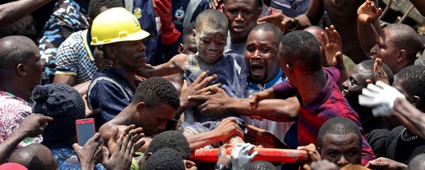 انهيار مبنى في نيجيريا انهيار مبنى في نيجيريا - سبوتنيك عربي