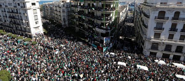 مظاهرات حاشدة في الجزائر احتجاجا على عبد العزيز بوتفليقة - سبوتنيك عربي