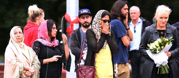 حداد في نيوزيلندا، الهجوم الإرهابي على المسجدين في كرايست تشيرتش، 18 مارس/ آذار 2019 - سبوتنيك عربي