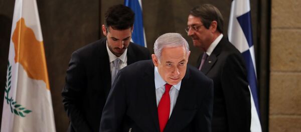 رئيس الوزراء الإسرائيلي بنيامين نتنياهو خلال الاجتماع الرباعي في القدس يوم 20 مارس / آذار 2019 - سبوتنيك عربي