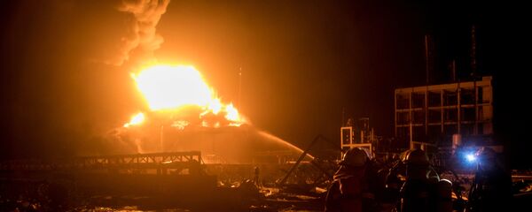 تصاعد الدخان بعد انفجار في مصنع كيماويات في الصين تصاعد الدخان بعد انفجار في مصنع كيماويات في الصين - سبوتنيك عربي