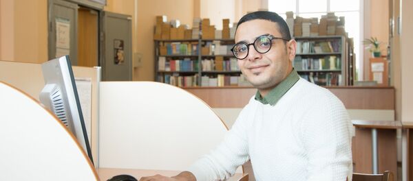 أسامة الزبيدي، طالب من اليمن في جامعة جنوب الأورال - سبوتنيك عربي