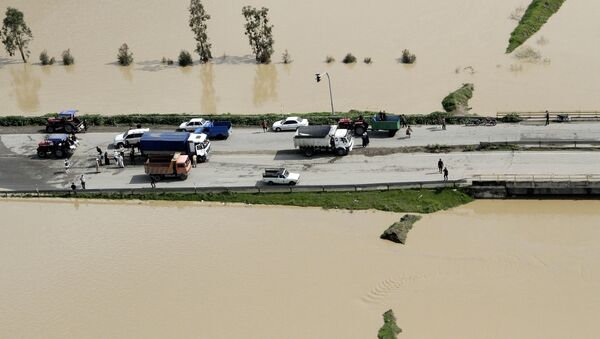 إيران - المناطق المنكوبة إثر السيول الهائلة التي غمرت البلدات الإيرانية، 22 مارس/ آذار 2019 - سبوتنيك عربي