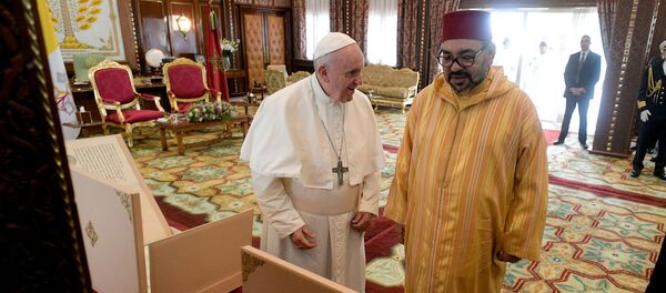 البابا فرانسيس يلتقي الملك محمد السادس في الرباط - سبوتنيك عربي