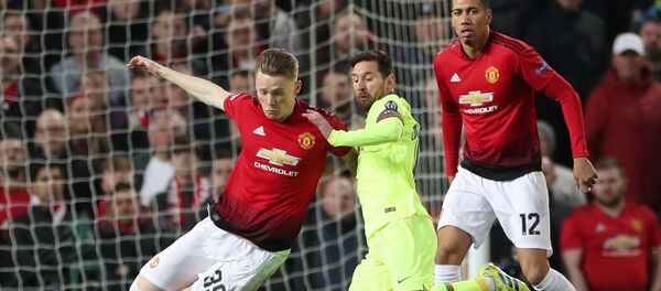 من مباراة مانشستر يونايتد أمام برشلونة - سبوتنيك عربي