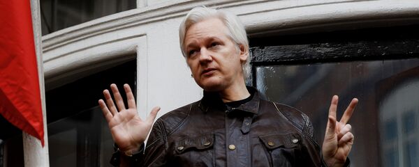 مؤسس ويكيليكس جوليان أسانج في لندن - سبوتنيك عربي