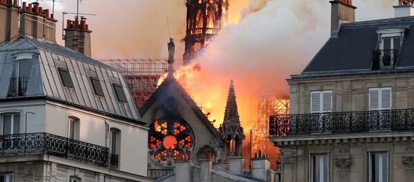 حريق كاتدرائية نوتردام حريق كاتدرائية نوتردام - سبوتنيك عربي