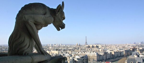 مشهد يطل على مدينة باريس من أعلى سطح كاتدرائية نوتردام، 14 مارس/ آذار 2002 - سبوتنيك عربي
