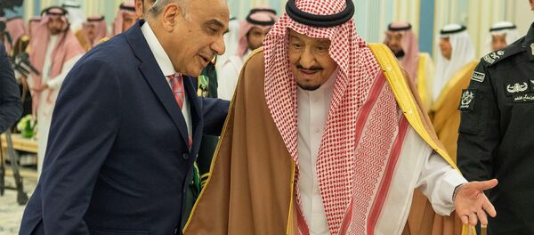 الملك السعودي سلمان بن عبد العزيز ورئيس مجلس الوزراء العراقي عادل عبد المهدي - سبوتنيك عربي