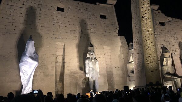 تمثال رمسيس الثاني على واجهة معبد الأقصر - سبوتنيك عربي