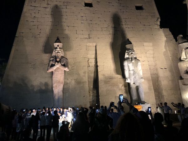 تمثال رمسيس الثاني على واجهة معبد الأقصر - سبوتنيك عربي