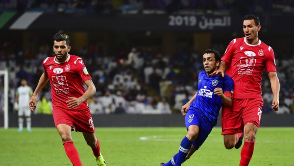 من مباراة الهلال السعودي والنجم الساحلي التونسي، 18 نيسان/أبريل 2019 - سبوتنيك عربي