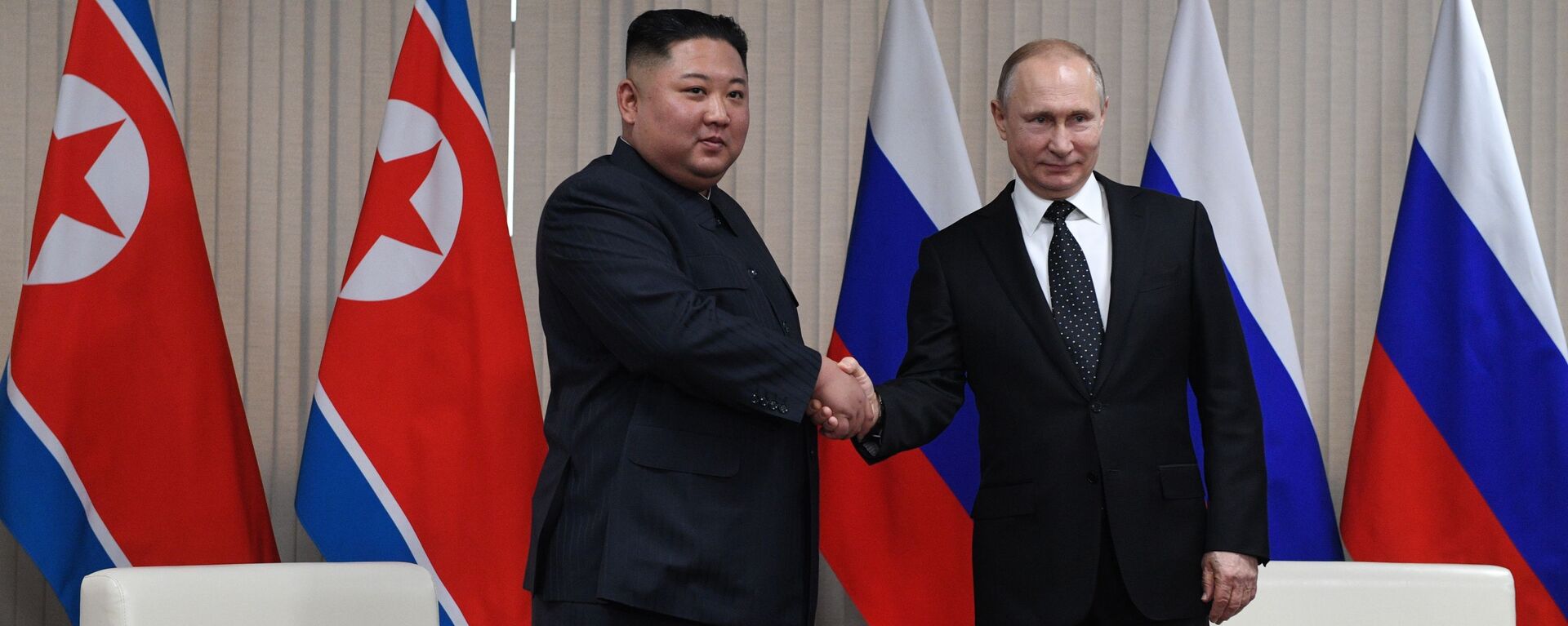 الرئيس الروسي فلاديمير بوتين والزعيم الكوري الشمالي كيم جونغ اون - سبوتنيك عربي, 1920, 17.06.2024