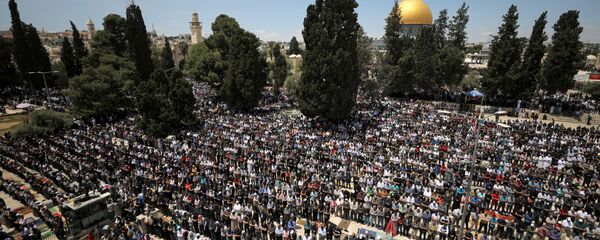 صلاة أول جمعة من رمضان في المسجد الأقصى - سبوتنيك عربي
