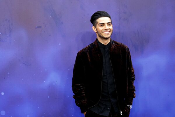 الممثل مينا مسعود في العرض الخاص لفيلم علاء الدين، 9 مايو/أيار 2019 - سبوتنيك عربي