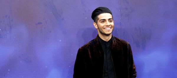 الممثل مينا مسعود في العرض الخاص لفيلم علاء الدين، 9 مايو/أيار 2019 - سبوتنيك عربي