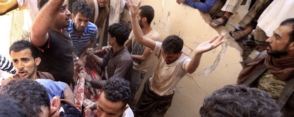 غارات التحالف العربي على اليمن، صنعاء، يوم 16 أيار/مايو غارات التحالف العربي على اليمن، صنعاء، يوم 16 أيار/مايو - سبوتنيك عربي