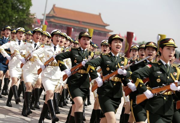 مراسم الاستقبال الرسمي لرئيس اليونان بروكوبيس بافلوبولوس في بكين، الصين - سبوتنيك عربي