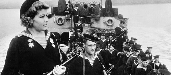 البحارة-قوات الإنزال المحيط الهادئ في الطريق إلى ميناء آرثر، 1945 - سبوتنيك عربي