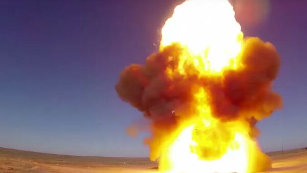 إطلاق صاروخ اعتراضي مضاد للصواريخ في ساحة تجارب ساري شاغان - سبوتنيك عربي