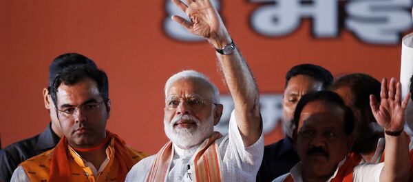 رئيس الوزراء الهندي ناريندرا مودي، مايو/ أيار 2019 رئيس الوزراء الهندي ناريندرا مودي، مايو/ أيار 2019 - سبوتنيك عربي