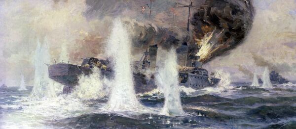 لوحة معركة في مضيق إيربين - سبوتنيك عربي