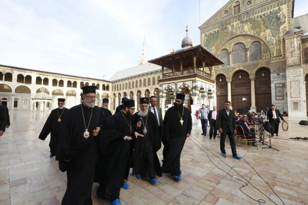 البطريرك إيريناوس بطريرك صربيا يزور الجامع الأموي في دمشق - سبوتنيك عربي