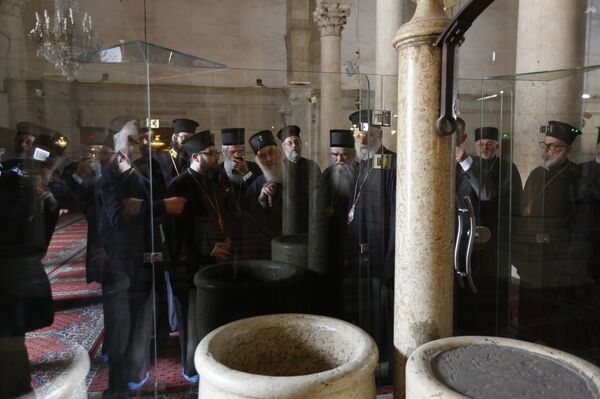 البطريرك إيريناوس بطريرك صربيا يزور الجامع الأموي في دمشق - سبوتنيك عربي