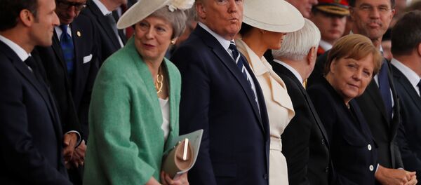 قاددة العالم في احتفال الذكرى الـ75 لإنزال النارماندي قاددة العالم في احتفال الذكرى الـ75 لإنزال النارماندي - سبوتنيك عربي