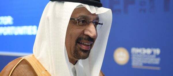 وزير الطاقة السعودي خالد الفالح في مؤتمر سان بطرسبورغ الاقتصادي - سبوتنيك عربي