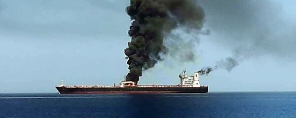 استهداف ناقلتي نفط في خليج عمان، 13 يونيو/ حزيران 2019 - سبوتنيك عربي